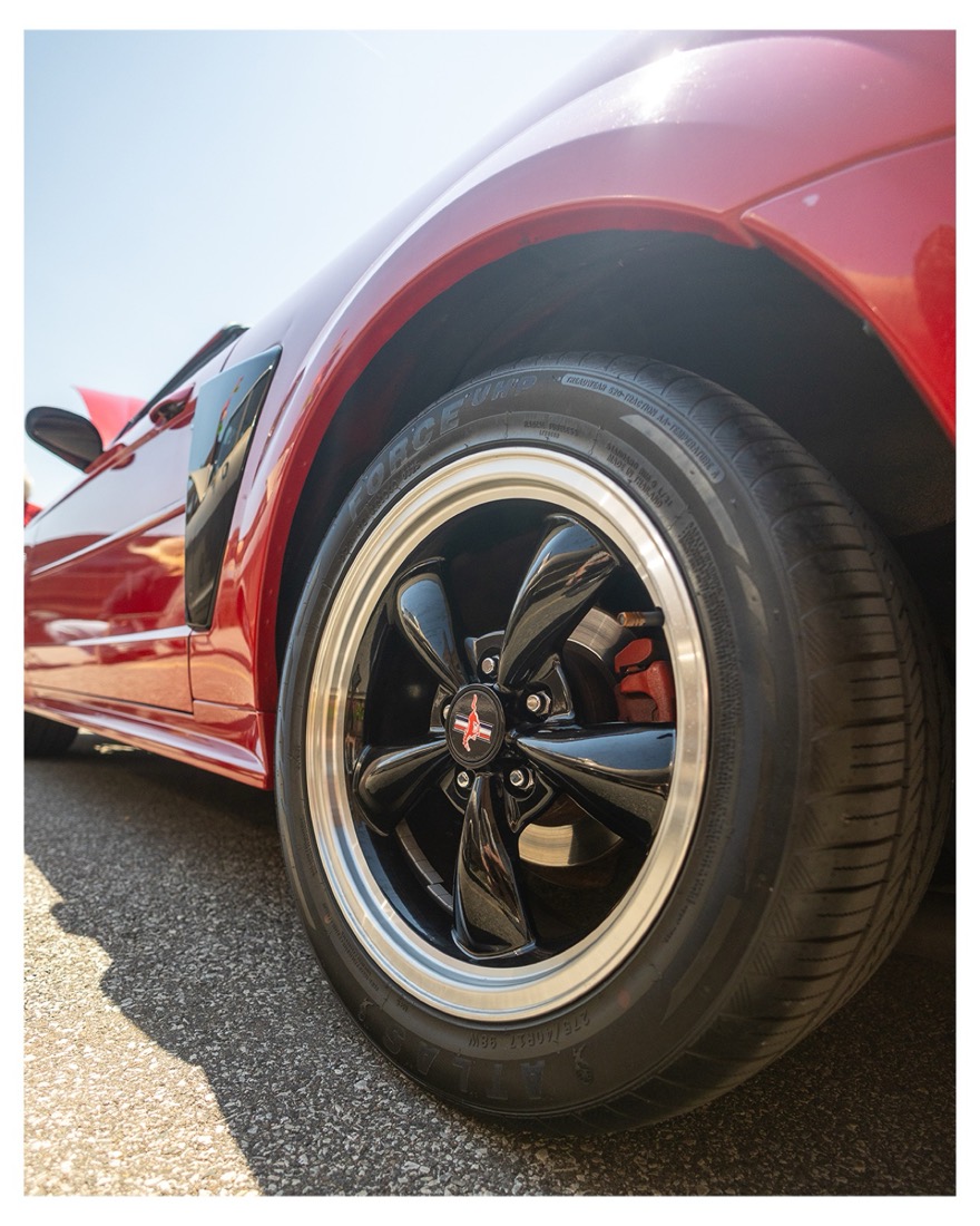 Classic muscle car wheel detail